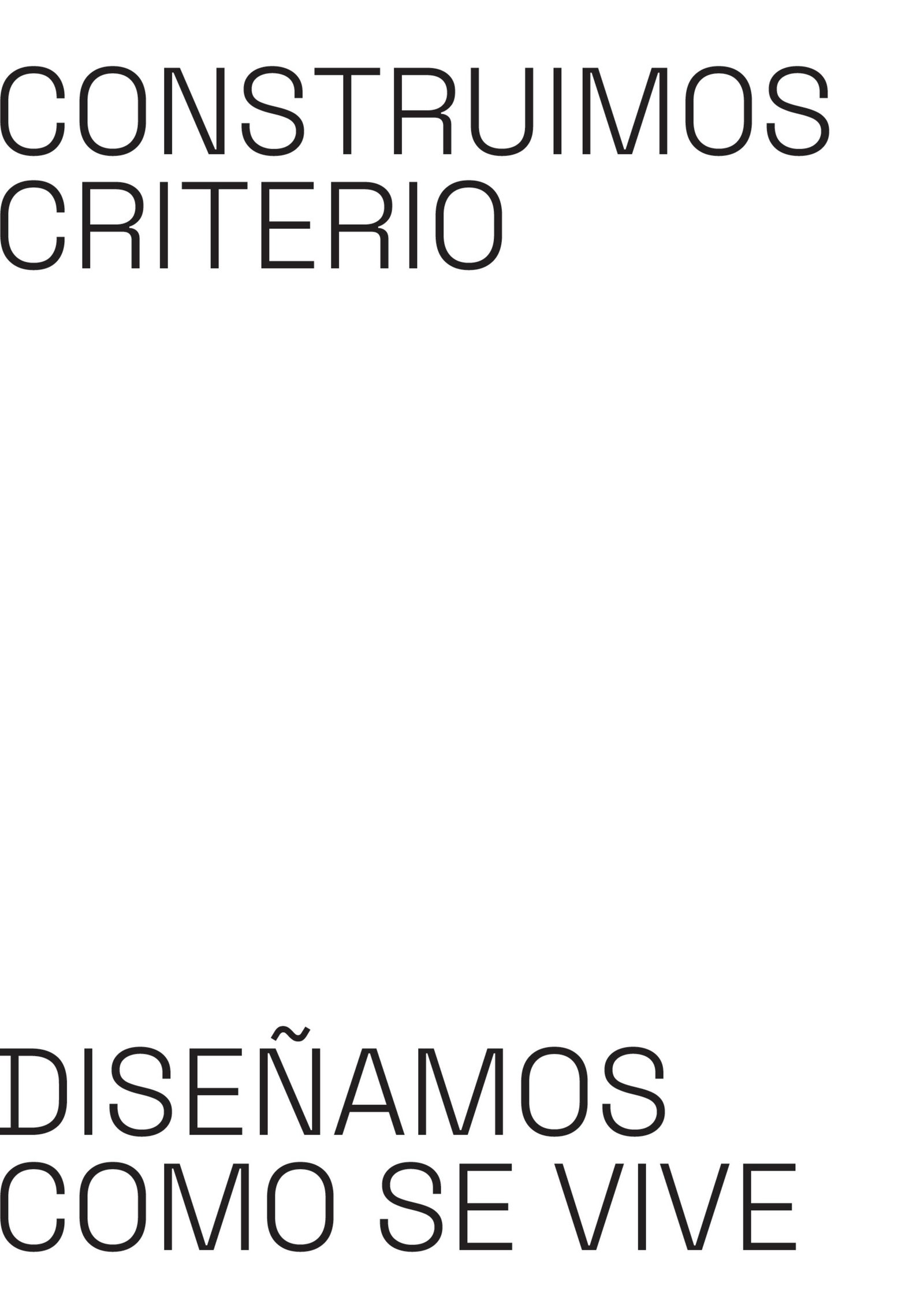 Construimos criterio